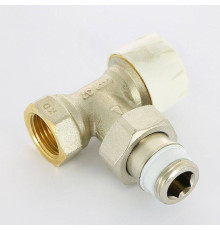 Вентиль термостатический Simplex угловой 1/2 с преднастройкой никель F34004