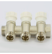 Коллектор с вентилями Itap 3/4 3 выхода 1/2 38 мм 465 3/4-3