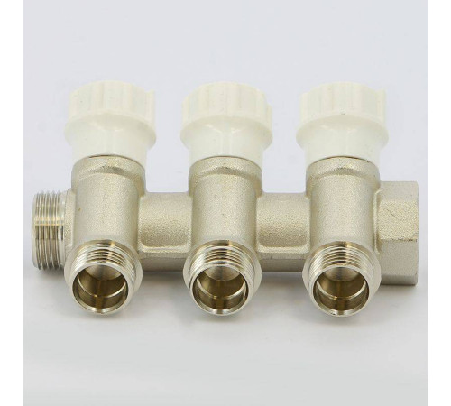 Коллектор с вентилями Itap 3/4 3 выхода 1/2 38 мм 465 3/4-3