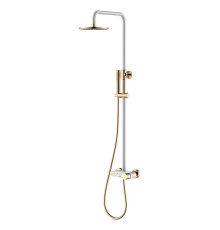 Душевая стойка Boheme Stick с верхним душем 30х57х112.5 см white 128-WG