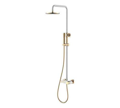 Душевая стойка Boheme Stick с верхним душем 30х57х112.5 см white 128-WG