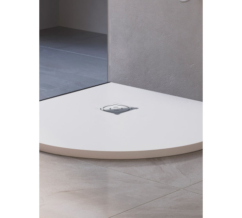 Душевой поддон полукруглый RGW ST/R-W 1000x1000 мм белый искусственный камень 16153100-01