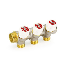 Коллектор регулирующий STOUT 2 выхода 1 x 1/2 HP-BP никелированный SMB-0673-000002