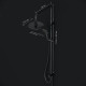 Душевая система AM.PM Like матовый черный F0790022