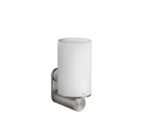 Стакан с держателем Gessi 316 75x107.5x154 мм Steel Brushed белый 54707.239