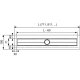 Комплект для установки дренажного канала TECE drainline 1200 мм нержавеющая сталь Seal System 660005/660003/601200/650000/601270/660016