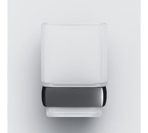 Стакан для зубных щеток AM.PM Gem стеклянный настенный черный A9034322