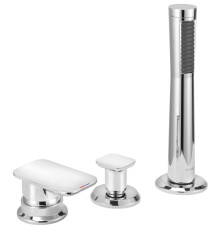 Смеситель на борт ванны Kludi E2 на 3 отверстия комплект 494260575