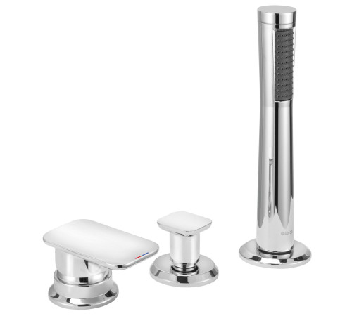 Смеситель на борт ванны Kludi E2 на 3 отверстия комплект 494260575