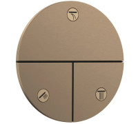 Вентиль hansgrohe ShowerSelect Comfort S для 3 потребителей внешняя часть бронза 15558140