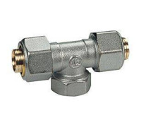 Тройник с внутренней резьбой Giacomini R569 20x2-1/2-20x2 латунь R569MX057