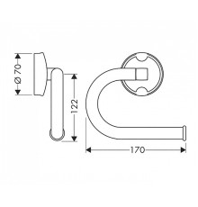 Бумагодержатель открытый Axor Mondaro 41036000