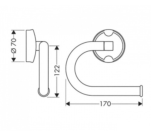 Бумагодержатель открытый Axor Mondaro 41036000
