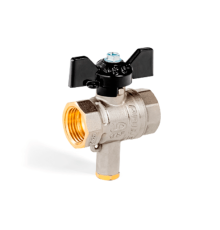 Кран шаровый для термодатчика LD Pride 45.15.В-В.Т.Б Ду 15 ВВ бабочка 45.15.В-В.Т.Б