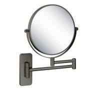 Зеркало косметическое настенное Aquanet 3x увеличение оружейная сталь AQ4910BGM