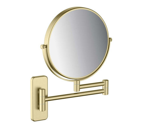 Зеркало косметическое настенное Aquanet 3x увеличение шлифованное золото AQ4910BG