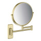 Зеркало косметическое настенное Aquanet 3x увеличение шлифованное золото AQ4910BG