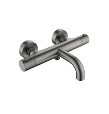 Смеситель для ванны термостатический Aquanet Европа оружейная сталь AQ1343BGM