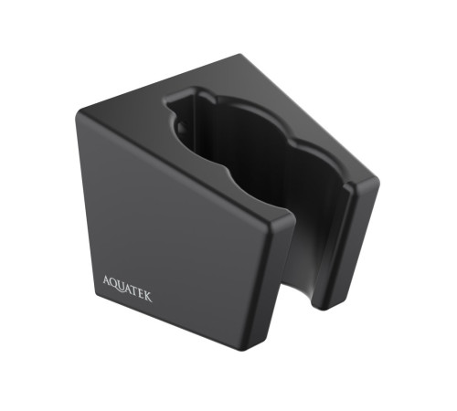 Держатель ручного душа Aquanet матовый черный AQ2402MB