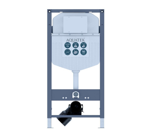 Инсталляция для подвесного унитаза Aquatek Duos 50 со звукоизоляционной прокладкой INS-0000023