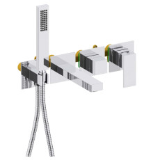 Смеситель для ванны Aquanet Libra встраиваемый комплект AQ1644CR