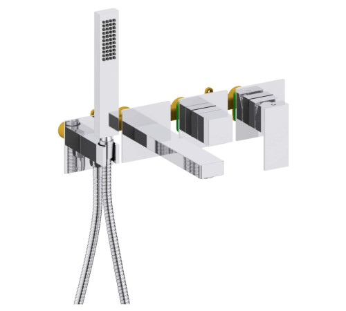 Смеситель для ванны Aquanet Libra встраиваемый комплект AQ1644CR