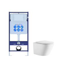Комплект инсталляция с унитазом Aquatek Либерти (INS-0000012, AQ1999T-00) ЛИБЕРТИ