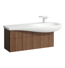 Тумба с раковиной Laufen Alessi One 120x50 см 1 ящик подвесная шпон орех 8.1497.4.400.104.1/4.3043.1.097.630.1