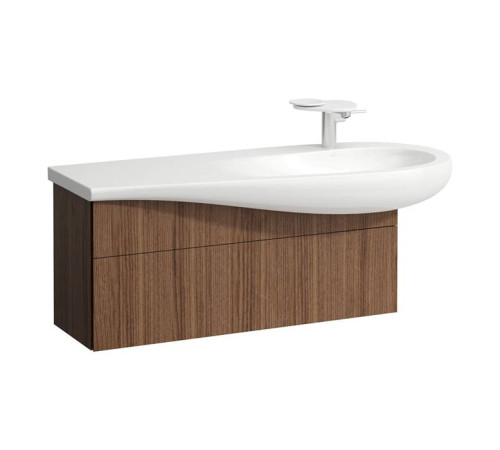 Тумба с раковиной Laufen Alessi One 120x50 см 1 ящик подвесная шпон орех 8.1497.4.400.104.1/4.3043.1.097.630.1