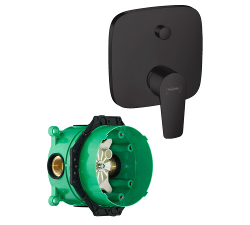 Смеситель для ванны hansgrohe Talis E матовый черный комплект 71474670/01800180 71474670S