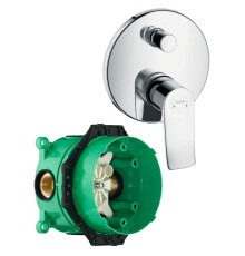 Комплект смеситель для ванны Hansgrohe Metris и скрытая часть iBox universal 31493000/01800180