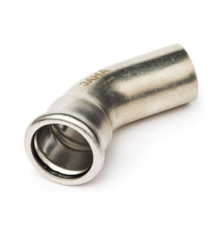 Отвод 45° SANHA NiroPress AISI 304L ВПр-НПр 42 мм 69104042.3