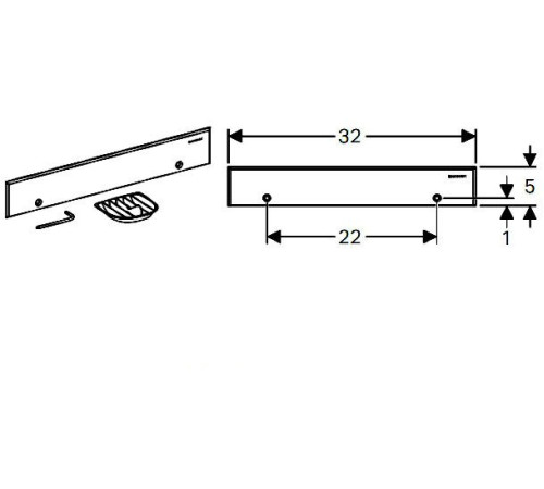 Декоративная накладка для внутристенного трапа Geberit хром глянцевый 154.335.21.1