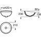 Раковина-чаша Roca Bol D420х230 мм 327876000