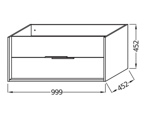Тумба для раковины Jacob Delafon Vivienne 100 см белый блестящий EB1668-J5-J5