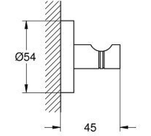 Крючок для банного халата GROHE Essentials хром 40364001