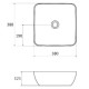 Умывальник RAVAK Uni 380 S Slim 380x380 мм керамический белый XJX01138001