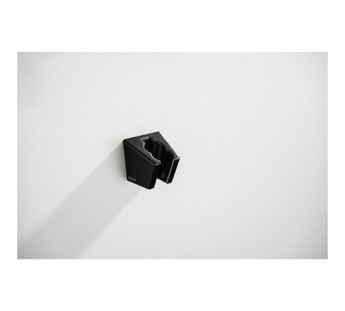 Держатель ручного душа Aquanet матовый черный AQ2402MB