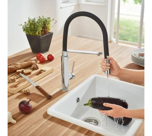 Смеситель для кухонной мойки GROHE Concetto с профессиональной лейкой хром 31491000