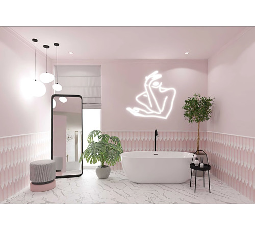 Ванна акриловая отдельностоящая Aquanet АФИНА 1700x780x600 мм со сливом и ножками AQ-44778