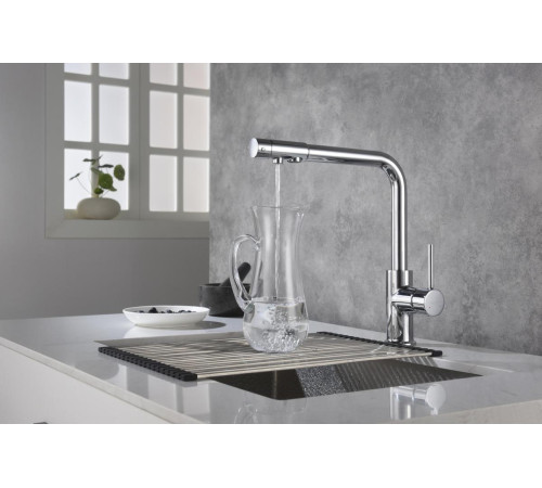 Смеситель для кухни Aquanet Европа под фильтр хром AQ1386CR
