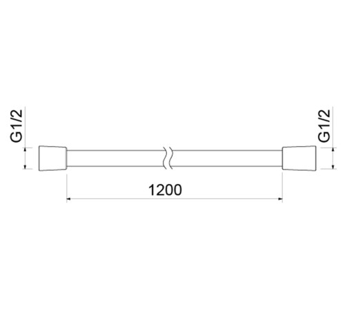 Шланг для душа Aquanet 120 см ПВХ оружейная сталь AQ2104BGM
