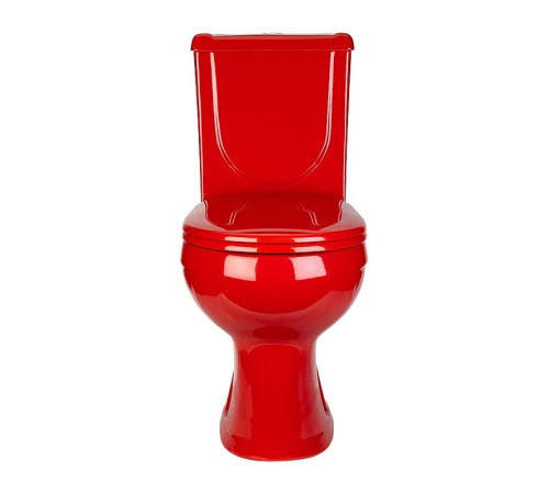 Унитаз-компакт Santeri Ирида Стандарт красный горизонтальный выпуск 40360110402