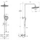 Душевая колонна VitrA Aquaheat Bliss 240 2F хром A47205EXP