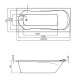 Ванна акриловая Santek Каледония прямоугольная 160х75 см 1.WH30.2.388