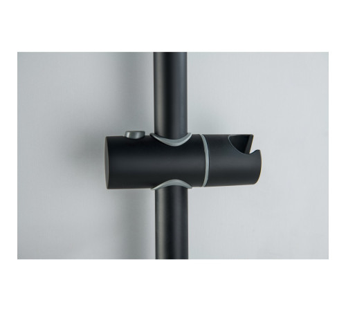 Душевой гарнитур Aquanet Бетта 3jet 65 см матовый черный AQ2013MB