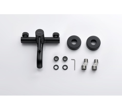 Смеситель для ванны Aquanet Европа матовый черный AQ1340MB