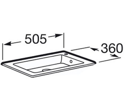 Раковина мебельная Roca Debba 500 мм 32799J00Y