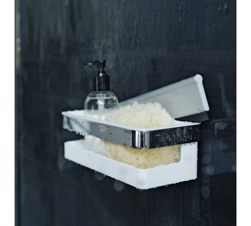 Корзинка для душа со стеклоочистителем KEUCO Edition Moll белая хром 12759010000