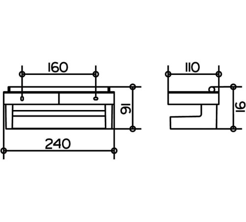 Корзинка для душа со стеклоочистителем KEUCO Edition Moll белая хром 12759010000